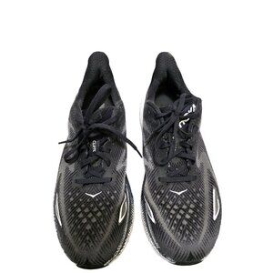 HOKA ONE ONE Clifton 9 Black Athletic Running Shoes Men's Cushioned Performance